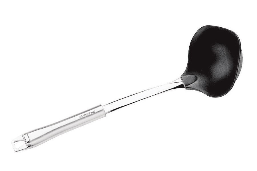 LOUCHE EN INOX 18/10 ET NYLON - 32CM - PADERNO - COUVERT DE SERVICE