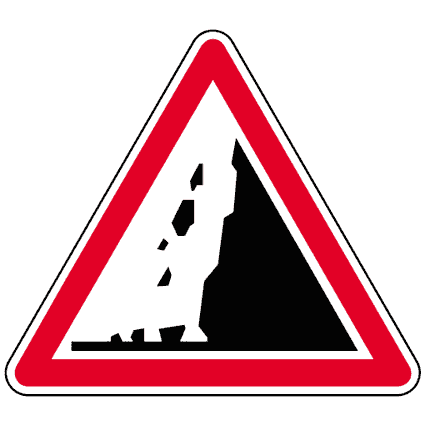 Panneau A19 - chute de pierres_0