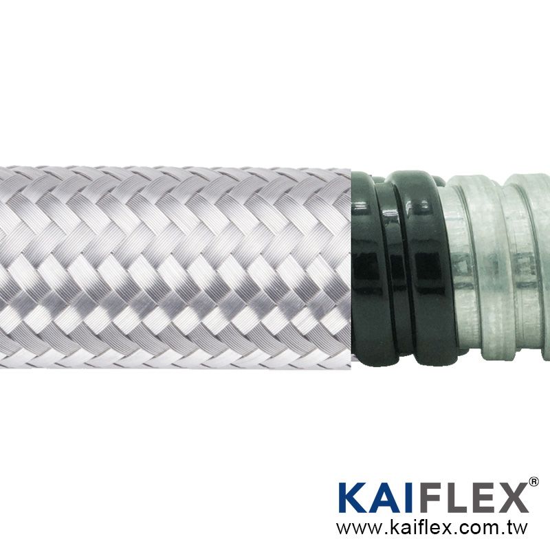 PEG13PVCSB Series - Flexible métallique étanche - Kaiflex - Acier galvanisé avec tressage en inox et gaine PVC_0