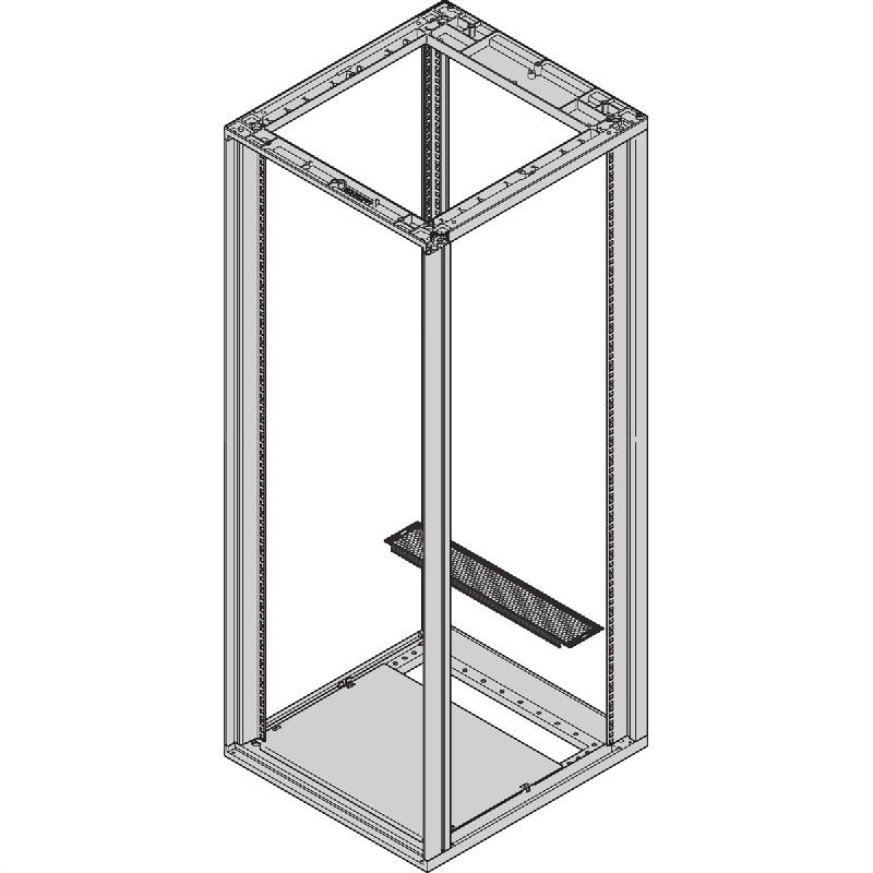 Plaque de base Novastar SCHROFF, multi-pièces, couvercle arrière, perforé_0