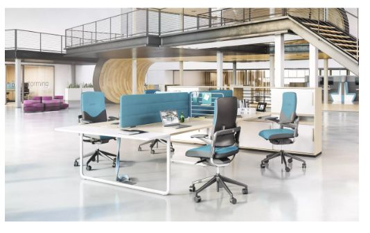 Play&Work - Bureau open space 2 personnes - Design contemporain avec finitions personnalisables et options modulables_0