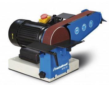 Combiné ponceuse à bande Metallkraft BTS 51 - 3700051 avec moteur 0,75 kW et accessoires inclus_0