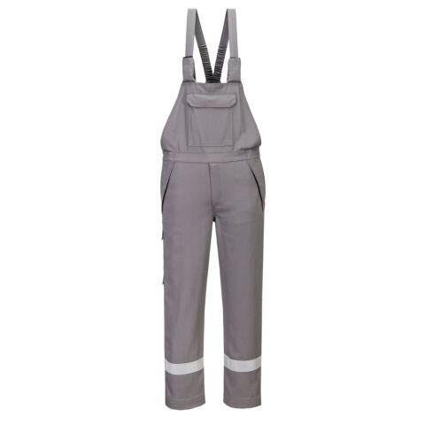 PORTWEST FR418 COTTE À BRETELLES MULTIRISQUES 280G GRIS - TAILLE S