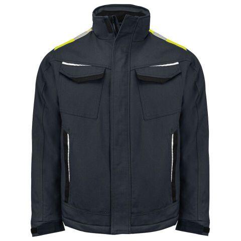 PROJOB 5438 BLOUSON MATELASSE PRIO COTON JAUNE/NOIR - TAILLE S