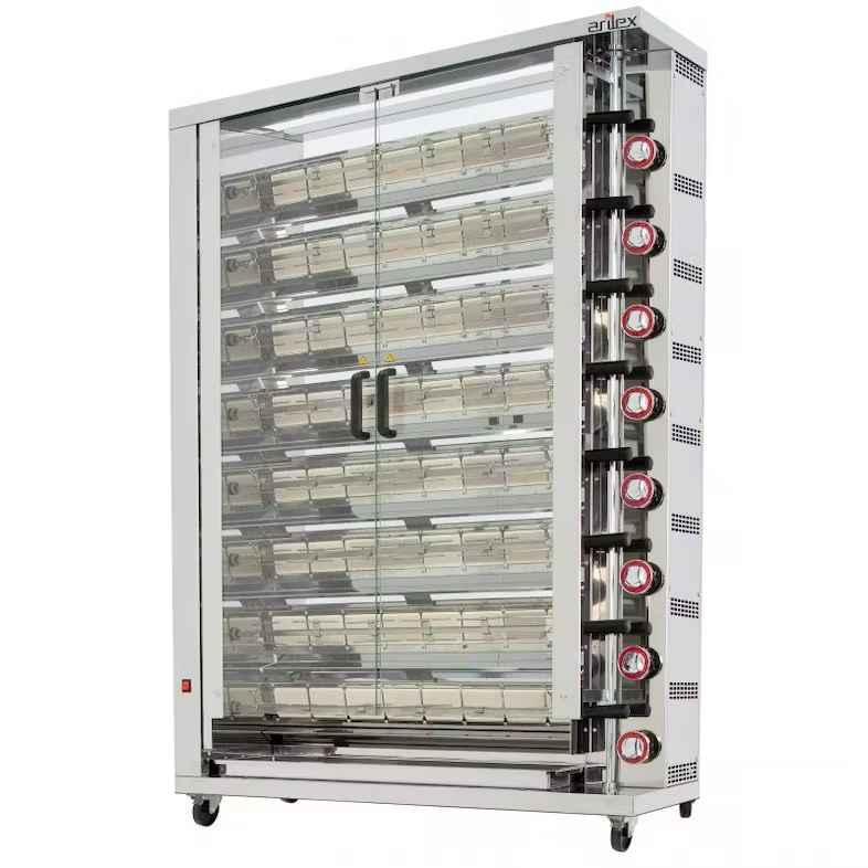 Rôtissoire à Gaz  8 Broches 32-48 poulets ARILEX 8ASG_0