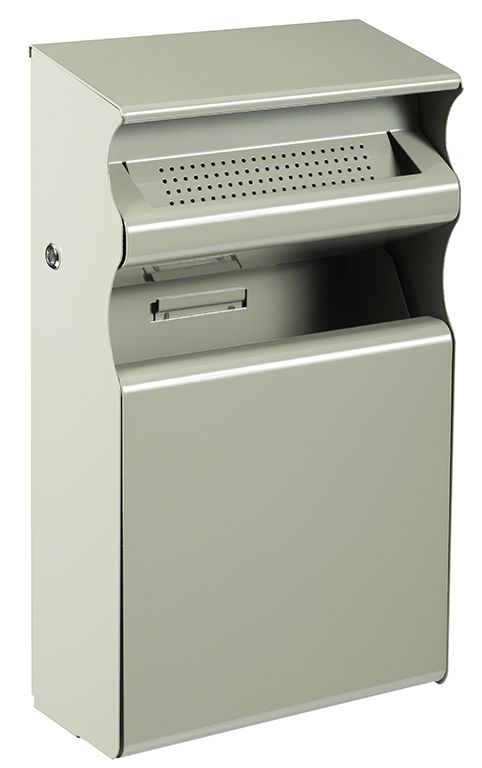 Réf. 56440 KOPA - Cendrier corbeille mural 2L/15L - Rossignol - Gris ciment_0
