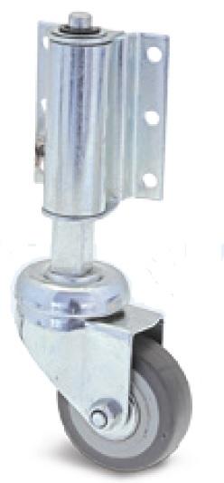 Roulette à ressort d 50mm gris fixe - GUITEL HERVIEU - 36233 - 867304_0