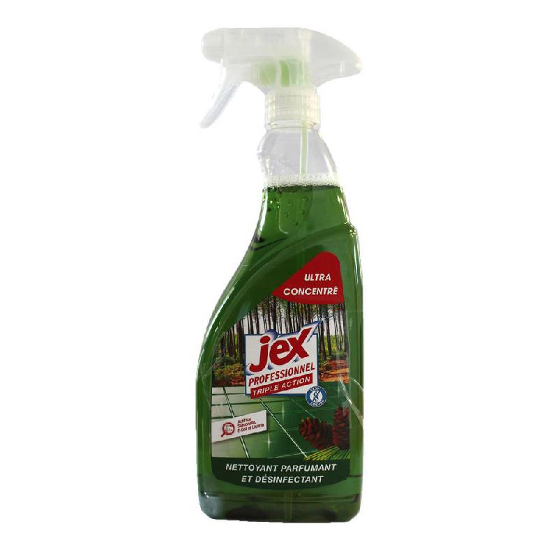 SPRAY MULTI-SURFACES JEX PROFESSIONNEL 4 EN 1 - 750 ML - NETTOIE, DEGRAISSE, DESINFECTE - PARFUM FORET DES LANDES