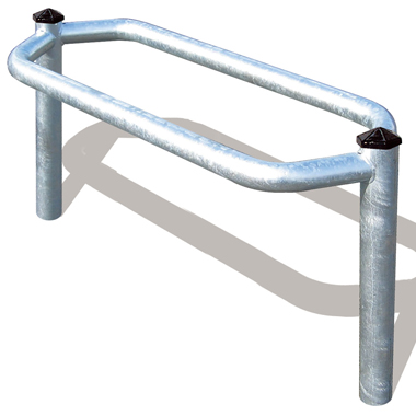 Support motos déco - Mercure - acier galvanisé avec pommeau noir en fonte d'aluminium - réf 8207500_0