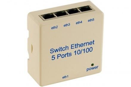 SWITCH 5 PORTS 10/100 POUR RAIL DIN_0