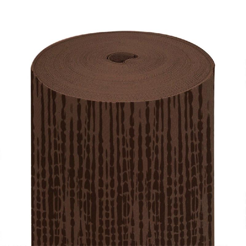 Tête à tête prédécoupé 120cm Safari 55G/M2 0,40x24 m chocolat Airlaid - par 6_0