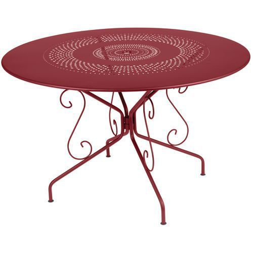 TABLE RONDE MONTMARTRE Ø 117 CM PIMENT - FERMOB