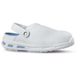 U-Power - Sabots de sécurité sans métal antidérapants MOON - Environnements aseptisés - SB E A FO SRC Blanc Taille 38 - 38 blanc matière synthé_0
