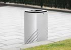 Poubelle publique Up22 - Corbeille Mielek.S - Novatilu - 70 litres - Acier zingué_0