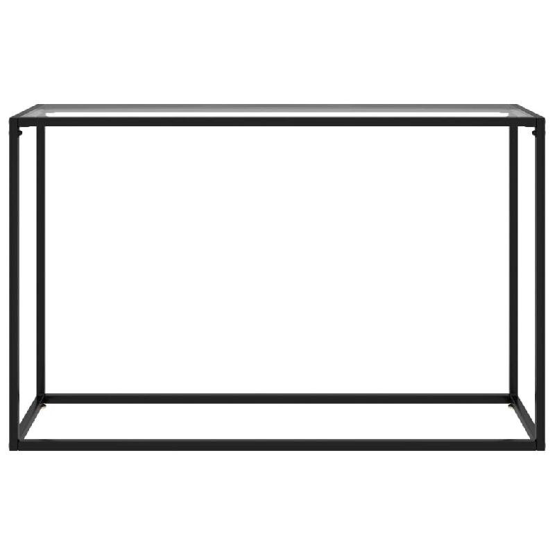 VidaXL Table console Transparent 120x35x75 cm Verre trempé Modèle Orion - 322815_0