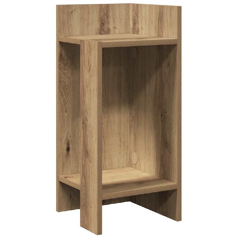VidaXL Table d'appoint avec étagère chêne artisanal 25,5x27x60 cm Modèle Apex Vision Pro - 858558_0
