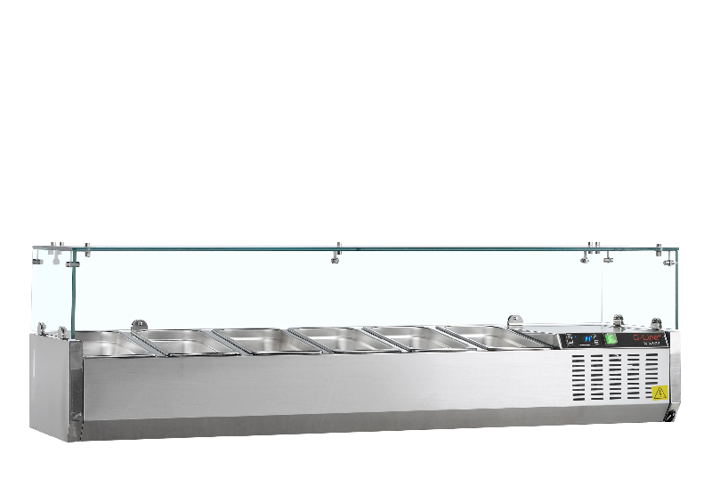 Vitrine réfrigérée GN1/3 GVC38-150 Inox L1500mm 33597 TEFCOLD_0