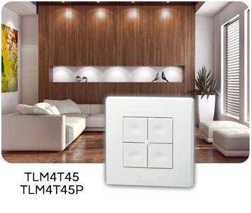 YOKIS TLM4T45P TELECOMMANDE MURALE 4 TOUCHES POWER TELECOMMANDE MURALE 4T POWER 24-230