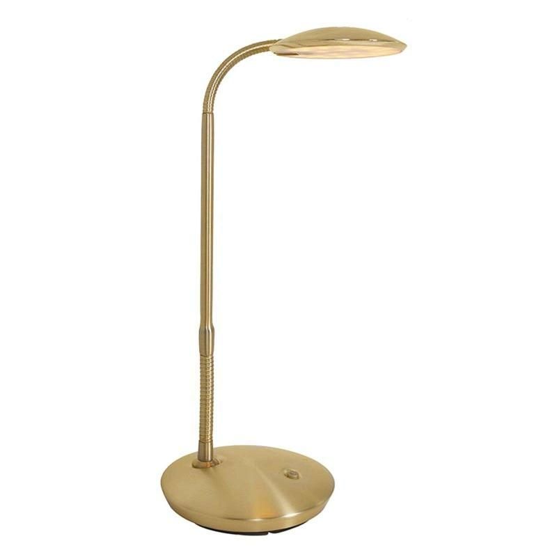 STEINHAUER ZENITH - LAMPE À POSER LED EN LAITON DIMMABLE