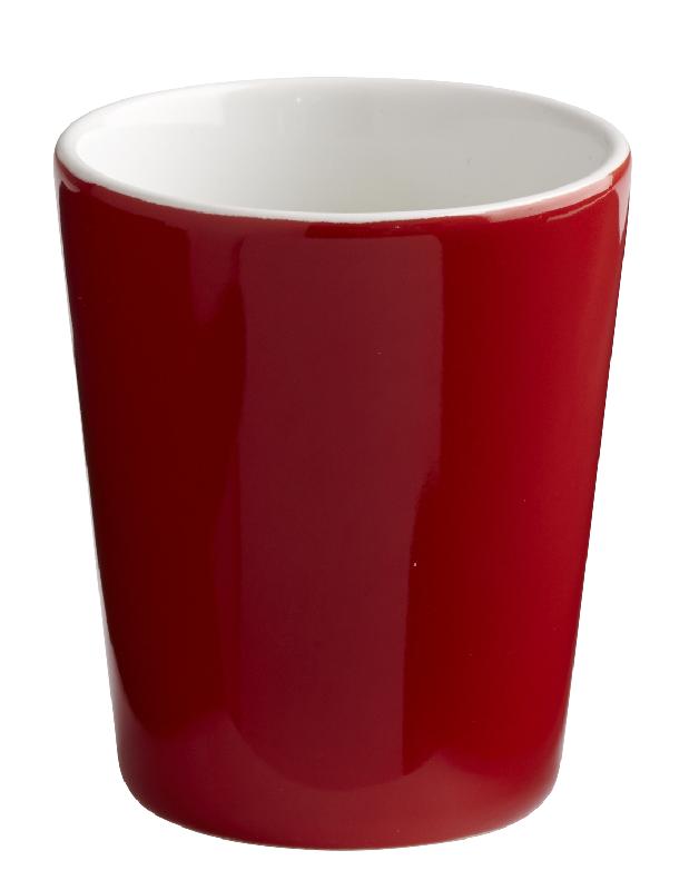 GOBELET ROND ROUGE GRÈS 10 CL Ø 6 CM PRISMO PRO.MUNDI