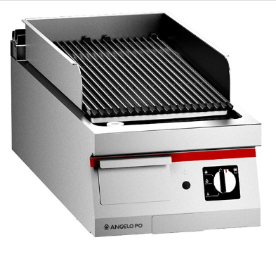 Grillade gaz à pierres céramique - Structure acier inox AISI 304 - Grille fonte émaillée nanotechnologique_0