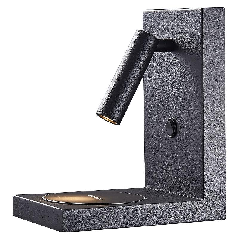 MANTRA ILUMINACIÓN APPLIQUE LED ZANZIBAR AVEC LISEUSE, NOIRE