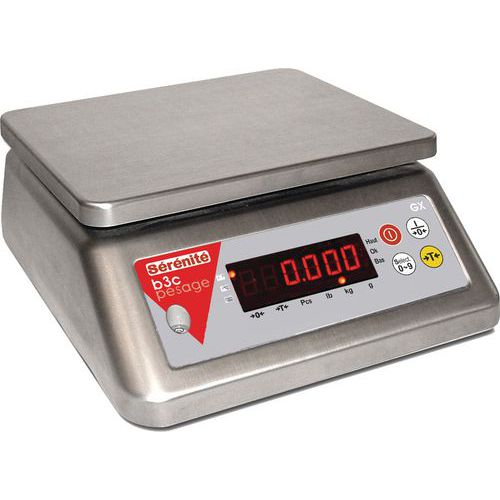 BALANCE TOUT INOX GX 3KG AVEC CERTIFICAT COFRAC - B3C