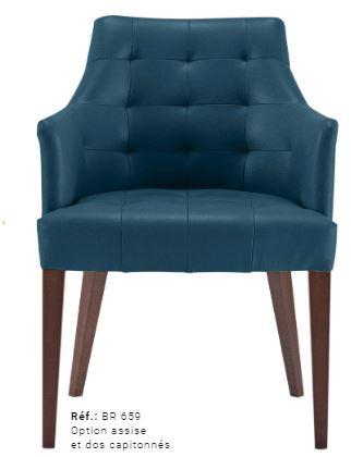 Bridge 659 - Chaise de restaurant avec assise standard - Hauteur 85 cm, largeur 60 cm, poids 10 kg_0