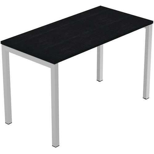 BUREAU DROIT FAST 4 PIEDS MÉTAL - 120X60 CM - NOIR