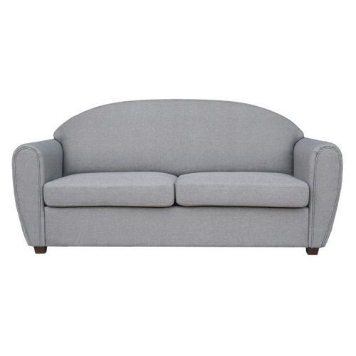CANAPÉ 3 PLACES WEST TISSU POLYESTER CHINÉ GRIS CLAIR - MMP