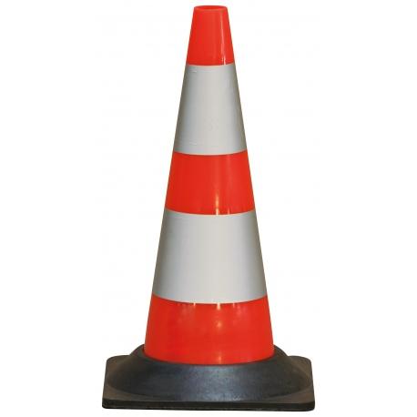 Cone plastique fluo 50cm retro classe 2 1,850kg TALIAPLAST | 520801_0