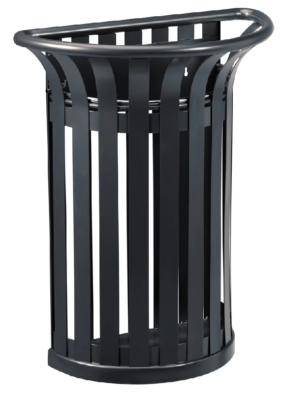 Corbeille TULIPE 35 Litres fixation murale - Gris Anthracite_0