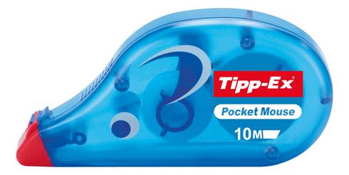 CORRECTEUR À SEC ROLLER TIPP-EX POCKET MOUSE LARGEUR 4,2 MM - LONGUEUR 10 M