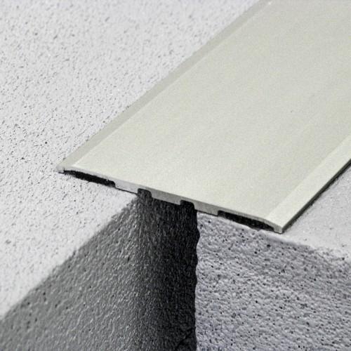 COUVRE-JOINT DE SOL ADHÉSIF BUTYLE EN ALUMINIUM ANODISÉ LONGUEUR 3M - LARGEUR 80 MM DINAC