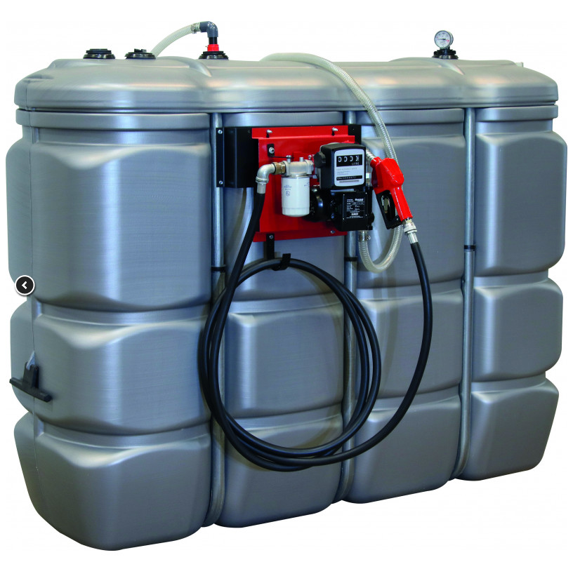 Cuve fioul GNR - fioul - gazole 2000 litres avec pompe incluse et volucompteur_0