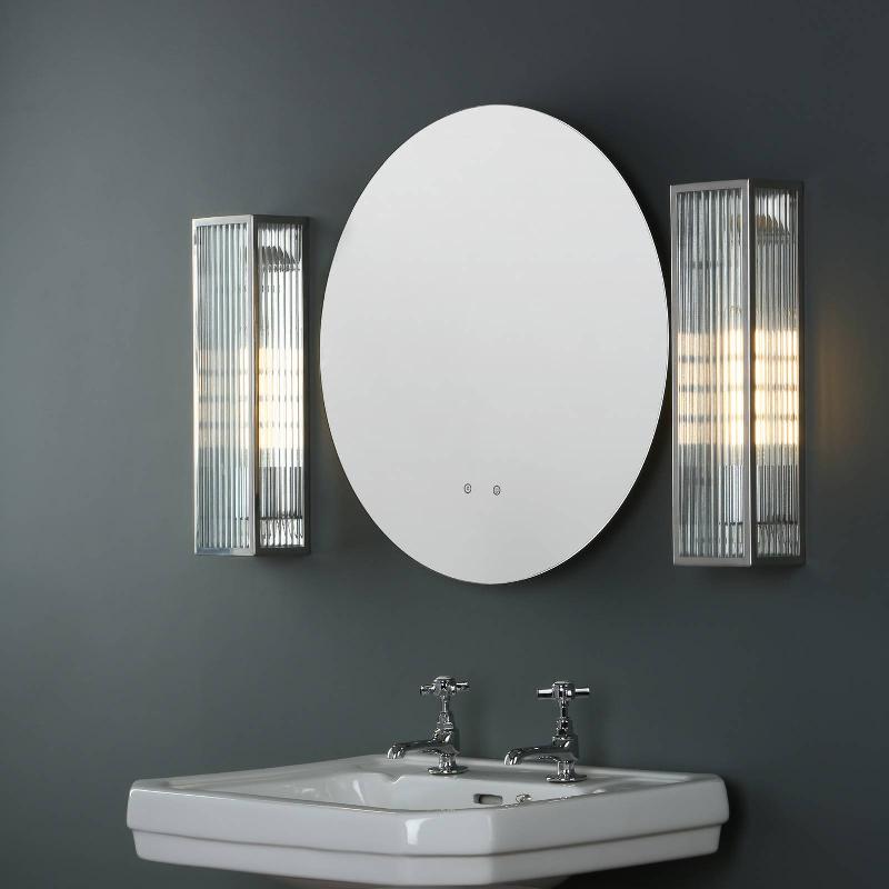 DÄR LIGHTING APPLIQUE MURALE KEEGAN AVEC PROTECTION IP44, ACIER INOXYDABLE