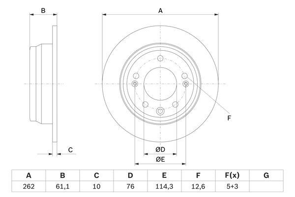 DISQUE DE FREIN BOSCH 0986479W64_0