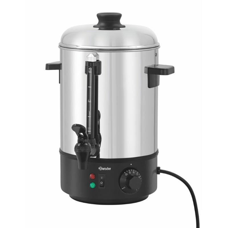 Distributeur d'eau chaude 6L - Bartscher - Tout en inox avec réglage thermostatique et indicateur de niveau_0