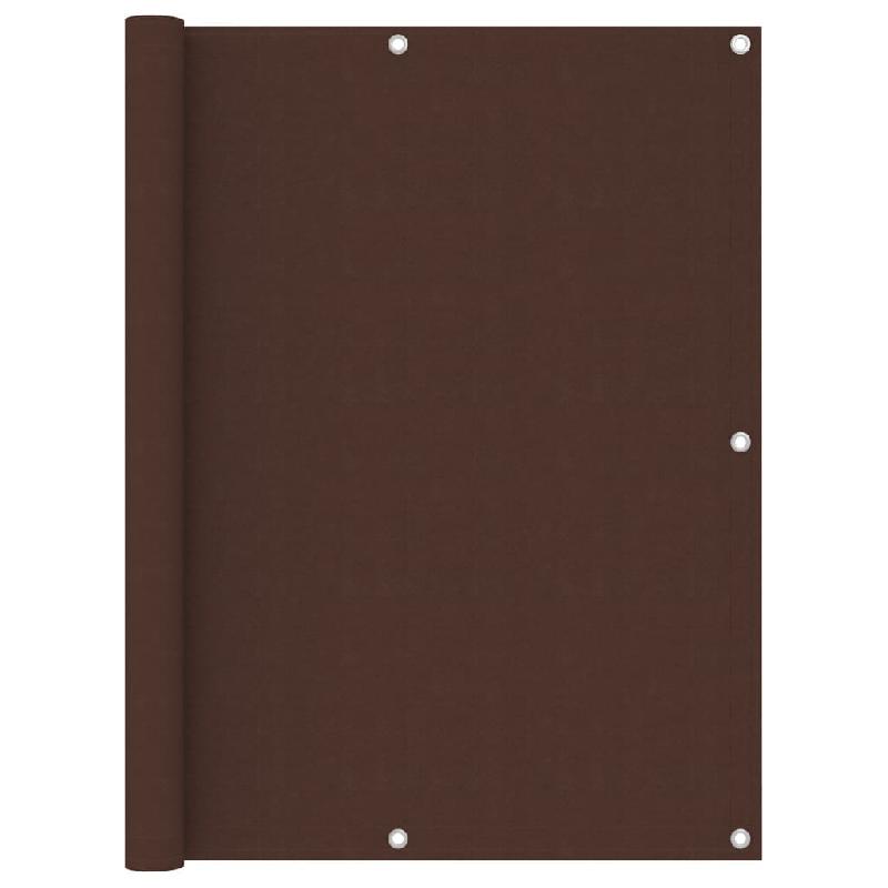 ÉCRAN DE BALCON BRISE PARE VUE PROTECTION CONFIDENTIALITÉ 120 X 400 CM TISSU OXFORD MARRON 02_0010223_0