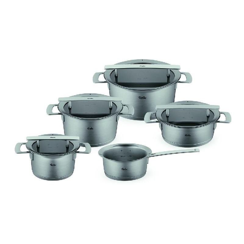 Fissler - Collection Phi - set de 5 pièces (casserole avec couvercle en verre 16+20+24 cm, casserole 16 cm, casserole avec couvercle en verre 20 cm)_0