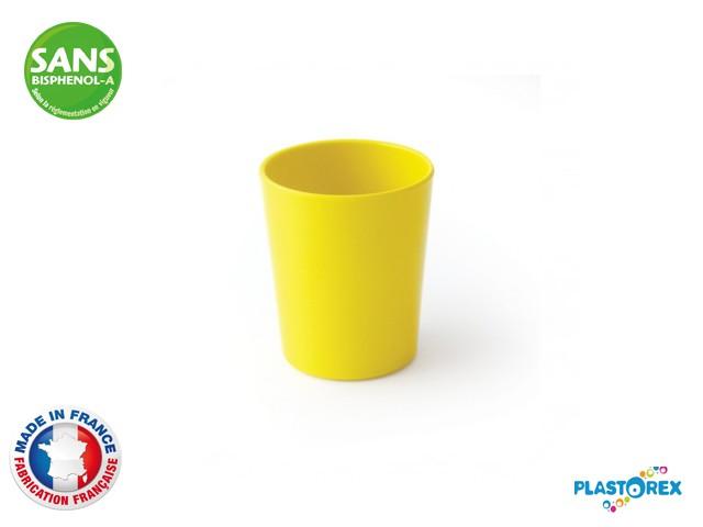 GOBELET UNI 20CL MELAMINE JAUNE