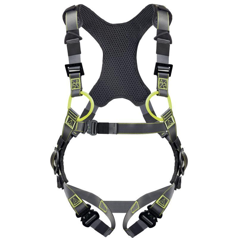 Harnais antichute - 2 points d'accrochage dorsal et sternal - HAR32M - bicolore avec 5 boucles de réglage_0