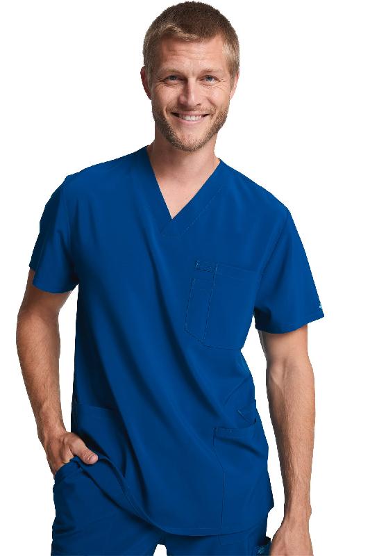 Haut col V homme - Dickies Medical - Réf: DKE645 - 95% polyester, 5% élasthanne - 174 g/m²_0