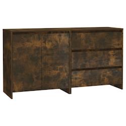 Helloshop26 - Buffet bahut commode armoire de rangement organisateur cuisine salle de séjour salons lot de 2 bois 02_0036754 - 3000213040876_0