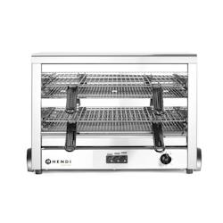 Hendi Quartz Salamander Maxi GN1/1 avec 2 étages et 9 éléments à quartz en acier inoxydable - 264331_0