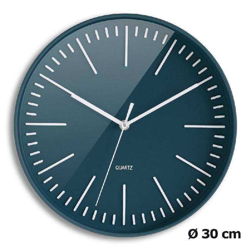HORLOGE TENDANCIA A QUARTZ - DIAMETRE 30 CM - BLEU NUIT