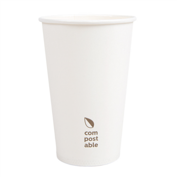 INNOVANT et ECOLOGIQUE : Gobelets compostables carton blanc 1 paroi pour boissons froides et chaudes - GBLCTBC-GP01/HC_0