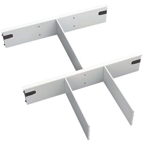 INTERCALAIRE VERTICAL POUR TIROIR - H33CM - GRIS CLAIR