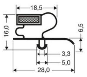 Joint pvc magnetique pour meubles frigos jpc-192_0