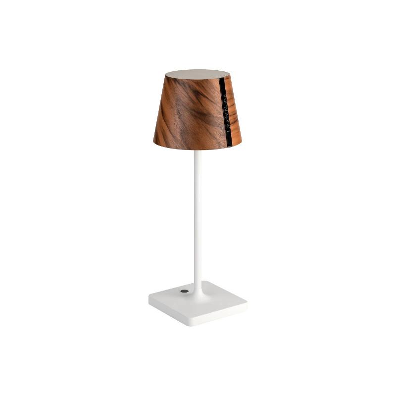 LEUCHTNATUR LUXA II, NOYER, PIED BLANC